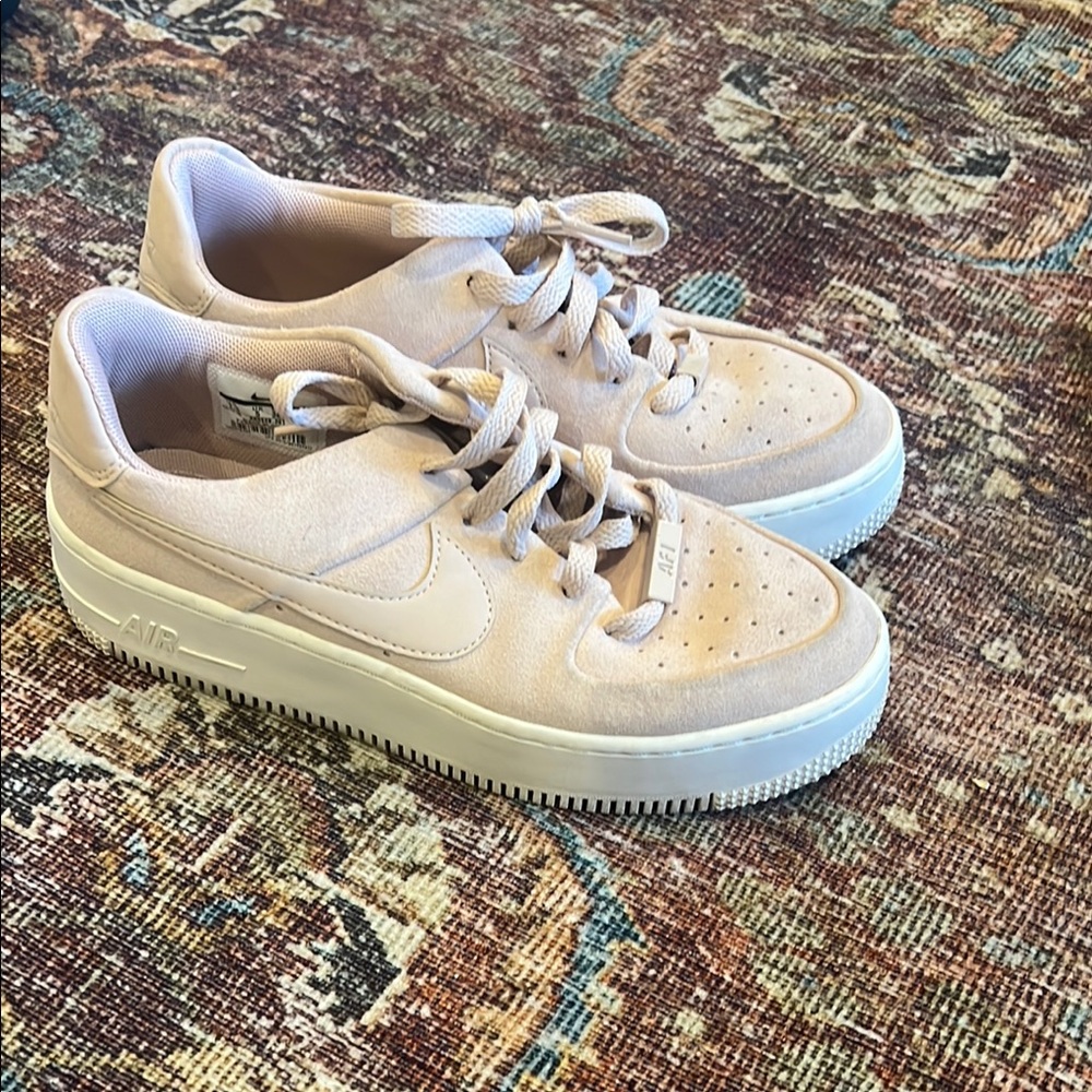 Nike Tan Sneakers Air Force 1 Leather
